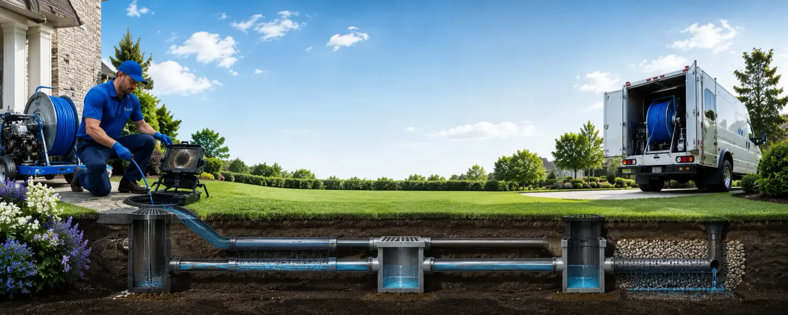 Outdoor drain cleaning information for Elmdale, KS